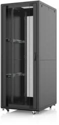 Mirsan Dulap rack 19" 42U 800x2017x1000mm negru asamblat, usa perforata, Mirsan MR. DCS42U81.01 (CABF-42U-MRDCS42U8101-MRS)