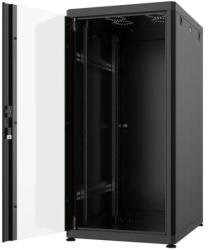 Mirsan Dulap rack 19" 20U 600x1039x800mm negru asamblat, incarcare statica 1000kg, usa aluminiu/sticla, Mirsan MR. HD. GTN20U68.01 (CABF-20U-MRHDGTN20U6801-MRS)