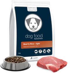 Petgourmet szuperprémium eledel felnőtt kutyák számára, kisebb fajtáknak LIGHT - marhahús és rizs 3 kg Egyszeri szállítás 3 kg