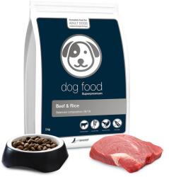 Petgourmet szuperprémium eledel felnőtt kutyák számára, közepes és nagy fajtáknak - marhahús & rizs 3 kg Egyszeri szállítás