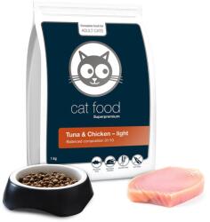 Petgourmet szuperprémium eledel felnőtt macskák számára LIGHT - tonhal & csirke 1 kg Egyszeri szállítás 1 kg