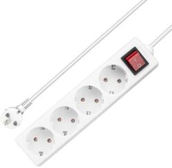 Active Prelungitor electric 3m 4 prize schuko, 16A, intrerupator, impamantare (ACT-17878)