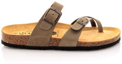 Plakton Bombay 181032 Sandale Casual Damă Anatomici Din Piele Nubuck Taupe 181032 (181032)