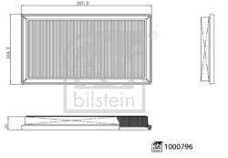 Febi Bilstein Filtru aer FEBI BILSTEIN 1000796 (1000796) - fixbox