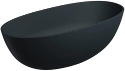 Omnires Cada freestanding, Omnires SHELL M+, 160 x 75 cm, negru mat lava (SHELLWWBLV)