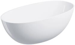 Omnires Cada freestanding, Omnires SHELL M+, 148 x 75 cm, alb lucios (SHELL148WWBP)