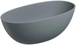 Omnires Cada freestanding, Omnires SHELL M+, 148 x 75 cm, gri cenușă mat (SHELL148WWAG)