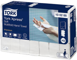 Tork Kéztörlő 2 rétegű Interfold hajtás Tork H2 fehér Premium Xpress Multifold 21 db/karton (100288) - nyomtass-olcson