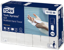 Tork Kéztörlő 2 rétegű Interfold hajtás Tork H2 fehér Premium Xpress Multifold 21 db/karton (100288) - cartridge
