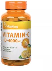 Vitaking Vitamin C-1000 + D-4000 (90 Tablets)