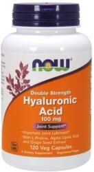 NOW Acid Hialuronic, Concentrație Dublă 100mg - 120 vcaps