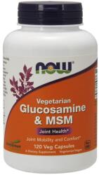 NOW Glucosamină & MSM Vegetarian - 120 capsule