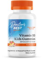 Doctor's Best Jeleuri pentru copii cu Vitamina D3, arome de fructe - 60 jeleuri