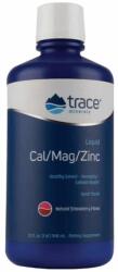Trace Minerals Calciu/Magneziu/Zinc, lichid, aromă de căpșuni - 946 ml