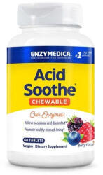 Enzymedica Acid Soothe Chewable Berry - Sprijin pentru Echilibrul Gastric Natural, 60 Comprimate Masticabile