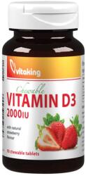 Vitaking Vitamin D3 2000 IU (90 Lozenges, Strawberry)