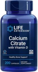 Life Extension Citrat de Calciu cu Vitamina D - 200 capsule - ecosupplements