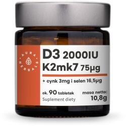 Aura Herbals Vitamin D3 + K2 + Zinc + Selenium (90 tabs)