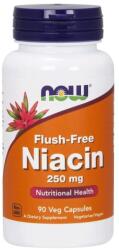 NOW Niacină fără Roșeață - 250mg · 90 vcaps