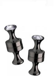  Power magnetic nipple clamps-2pár. Matt fekete - sex-shop