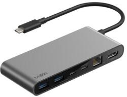 Belkin - Csatlakozás 8 portos USB-C dokkoló 2, 5 Gb-os Ethernettel - INC024HQSGY (INC024HQSGY)