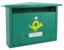  Postaláda Alpesi-2 záras zöld horganyzott CS (3490098) (3490098)