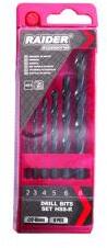 Raider csigafúró készlet fémhez 2-8 mm HSS (6 db-os) (6113647) (6113647)