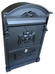  Postaláda álló börzsöny 25 x 41 cm, fekete (3490156) (3490156)