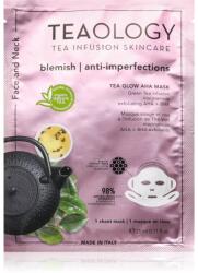 Teaology Tea Glow Blemish AHA Purifying Mask arcmaszk tisztító és frissítő hatással nyakra és a dekoltázsra 21 ml