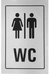  SB matrica öntapadós 12x8cm, "női/férfi WC" (3427124) (3427124)