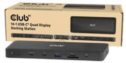 Club 3D Notebook Dokkoló - CSV-2540 (USB-C to 2xUSB-C, 2xUSB-A, 2xHDMI, 2xDP, RJ45, SD/MicroSD, 100W PD, 4K60hz) (CSV-2540) (CSV-2540)