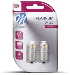 m-tech BA15s R5W 12-24V 5LED, fehér, 1 db (LB833W-02B)