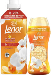 Lenor Gold Orchid & Vanilla öblítő 1239 ml és illatgyöngy 195 g - 1 db