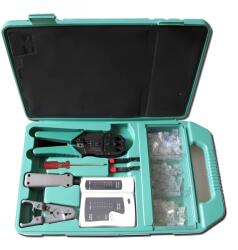 XTENDLAN Hálózatszerelő szerszámkészlet műanyag tokban (KITLAN114)