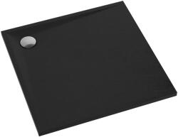 Omnires Cadita de dus, Omnires, STONE, 90 x 90 cm, compozit, negru mat (STONE90-KBL)