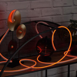 Delux LED szalag neon flex piros, 5m, IP65, 12V DC, 6W/fm, 300lm/m, 120LED/m, SMD2835 - DEL1642 deLux (DEL1642)