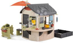 Smoby Căsuță de grădină cu vizor Mud Cooking House Life Smoby cu blat de lucru, cu filtru UV, de la 24 luni (SM810303-G) Casuta pentru copii