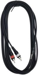 RockCable RCL 20904 D4 Patch kábel, 2 x RCA TRS Jackhoz, 3.5 mm, 3 m (RCL 20904 D4)