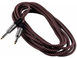 RockCable RCL 30203 TC H/BEIGE Hangszer kábel, egyenes/egyenes, 3m, Bordeaux Tweed (RCL 30203 TC H/BEIGE)