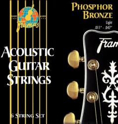 Framus 47200 L 011/047 Akusztikus Gitár Húrkészlet, Könnyű . 011"-. 047", Foszfor Bronz, Gazdag Hangzás (47200 L 011/047)