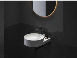 RAVAK Eleganta álló mosdócsaptelep 220 mm leeresztő nélkül EL 014.20BLM, Black Matt (RVK_X070387)