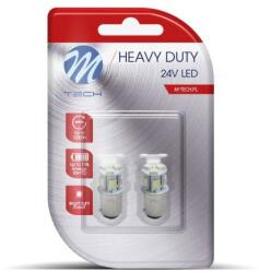 m-tech HEAVY DUTY BAY15d 8LED, fehér, 2 db (LB989W)