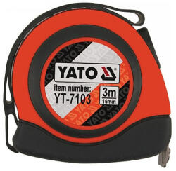 TOYA Mérőszalag 3 m/16 mm, mágneses, nylon bevonatú (BEYT-7103)