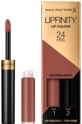 MAX Factor Lipfinity Ruj Rezistent 24H Nuanta 190 Indulgent - Ruj + Balsam