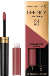 MAX Factor Lipfinity Ruj Rezistent 24H Nuanta 350 Essential Brown - Ruj + Balsam
