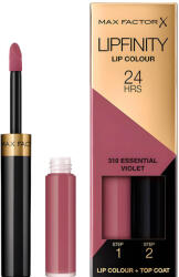 MAX Factor Lipfinity Ruj Rezistent 24H Nuanta 310 Essential Violet - Ruj + Balsam