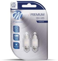m-tech PREMIUM C5W 31mm 2LED, fehér, 2 db (LB360W)