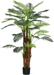 HOMCOM Plantă Artificială de Interior în Ghiveci, cu 36 Frunze din PE și Ciment, Ø16x160 cm, Verde | Aosom Romania (830-438V02GN)