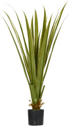 HOMCOM Plantă artificială tip agave în ghiveci, înălțime 90 cm, 16 frunze, interior și exterior, realism ridicat | Aosom Romania (830-683V00GN)