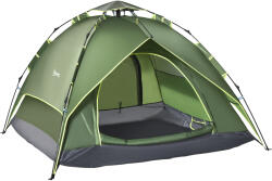 Outsunny Tentă de camping tentă pop-up ușoară pentru 2-3 pers. - 2 uși mari - 210 x 210 x 140 cm fibră de sticlă poliester | Aosom Romania (A20-057) Cort